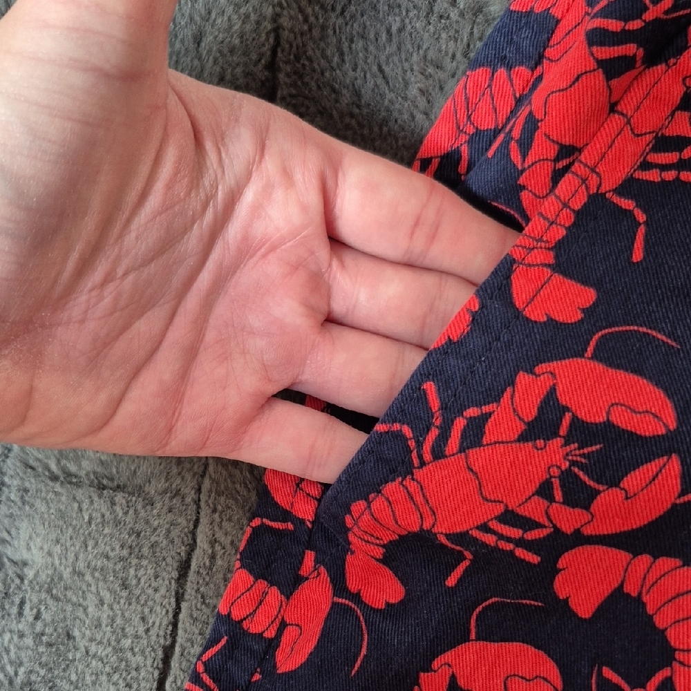 J. Crew 5 Inch Size 12 Lobster Print Women's Shorts, New With Tags - Picture 6 of 12